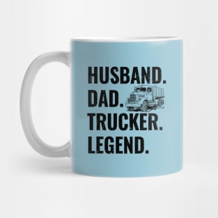 Husband Dad Trucker Legend Mug